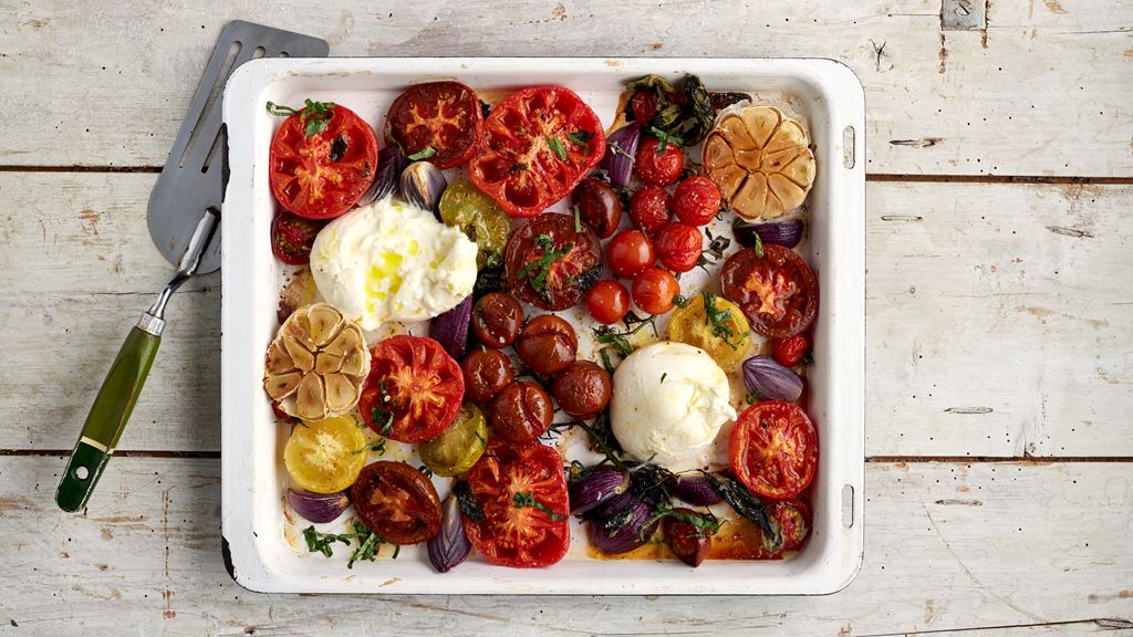 Ofentomaten mit Burrata