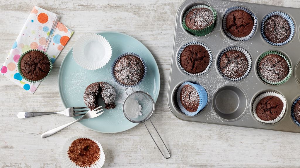 Muffins aux courgettes et au chocolat